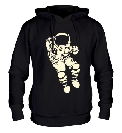 Толстовка с капюшоном «Космонавт свет»