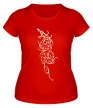 Женская футболка «Эскиз огненного дракона, свет» - Фото 1