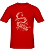 Мужская футболка «Дракон-змей, свет» - Фото 1