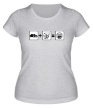 Женская футболка «Формула счастья» - Фото 1