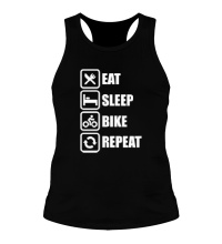 Мужская борцовка Eat sleep bike repeat