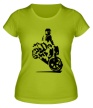 Женская футболка «Истинный байкер» - Фото 1