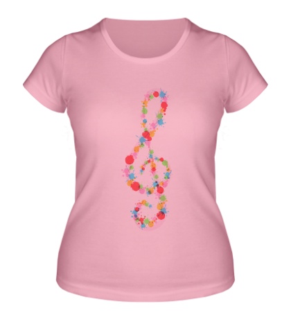 Женская футболка Музыкальная нота