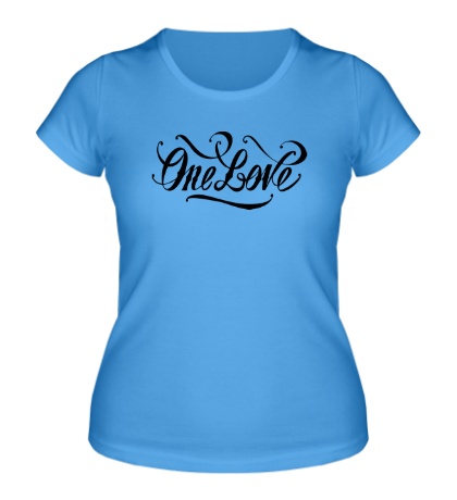 Женская футболка One love