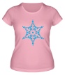 Женская футболка «Кристальная снежинка» - Фото 1