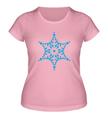 Женская футболка Кристальная снежинка