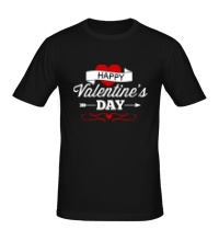 Мужская футболка Happy Valentines Day