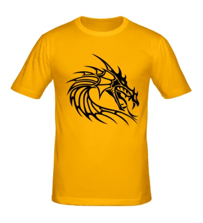 Мужская футболка «Голова тату-дракона»
