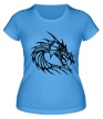 Женская футболка «Голова тату-дракона» - Фото 1