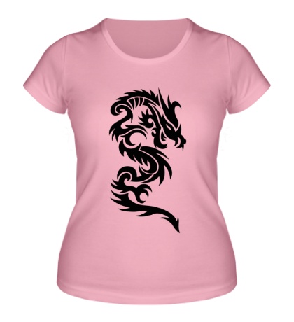 Женская футболка Дракон узор