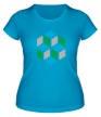 Женская футболка «Кубики» - Фото 1