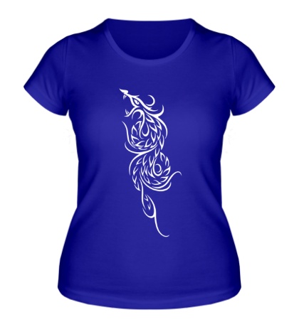 Женская футболка «Эскиз огненного дракона»