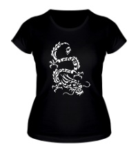 Женская футболка Дракон-змей