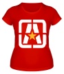 Женская футболка «Символ Антифы» - Фото 1