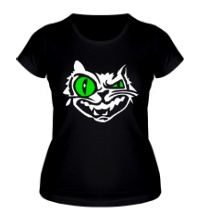 Женская футболка Свирепый кот