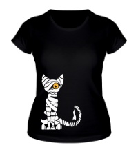 Женская футболка Кот мумия