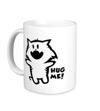 Керамическая кружка Cat: hug me