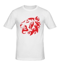 Мужская футболка Узорный тигр