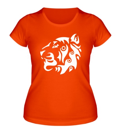Женская футболка «Узорный тигр»