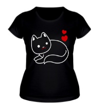Женская футболка Ласковый котик