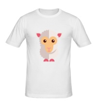 Мужская футболка Маленькая овечка