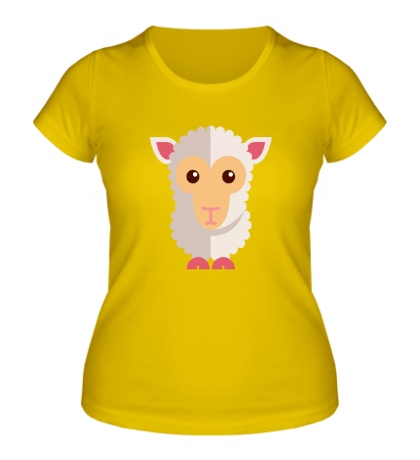 Женская футболка Маленькая овечка