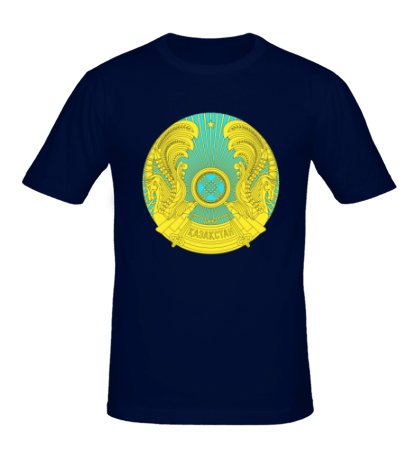 Мужская футболка Герб Казахстана