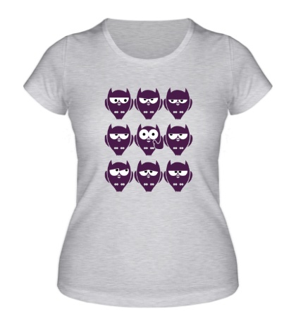 Женская футболка Эмоции совы