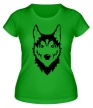 Женская футболка «Собака Хаски» - Фото 1