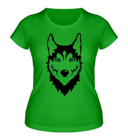 Женская футболка «Собака Хаски»