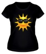 Женская футболка «Солнце в очках» - Фото 1