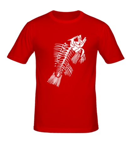 Мужская футболка Скелет рыбы