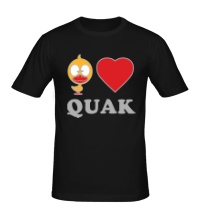 Мужская футболка Duck love quack