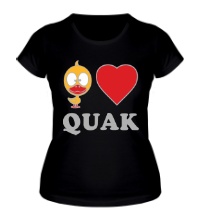 Женская футболка Duck love quack