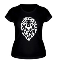 Женская футболка Величественный лев