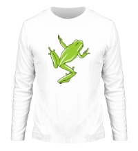 Мужской лонгслив Зеленая лягушка
