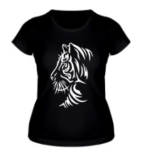 Женская футболка Тату тигр
