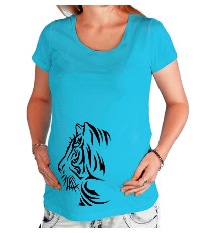 Купить футболку для беременной Тату тигр