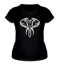 Женская футболка Слон тату