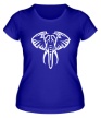 Женская футболка «Слон тату» - Фото 1