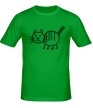 Мужская футболка «Рисунок кота» - Фото 1