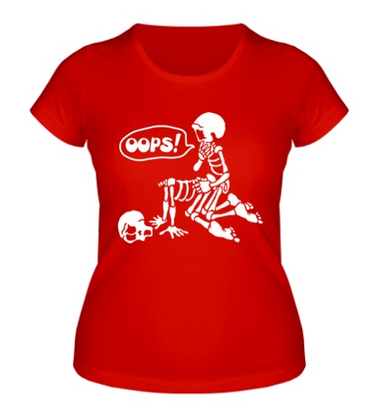 Женская футболка Парочка Скелетов
