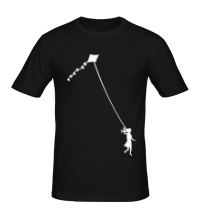 Мужская футболка Девочка с воздушным змеем