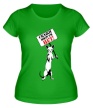 Женская футболка «Скажи шерсти нет!» - Фото 1