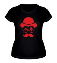 Женская футболка Велосипедный хипстер