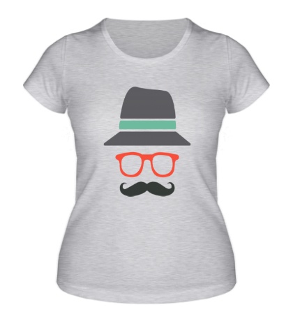 Женская футболка Хипстер в шляпе