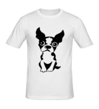 Мужская футболка Грустный пес