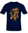 Мужская футболка «Огненный лев» - Фото 1