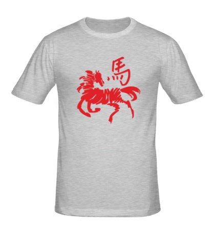 Мужская футболка Символ лошади