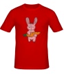 Мужская футболка «Кролик с морковкой» - Фото 1